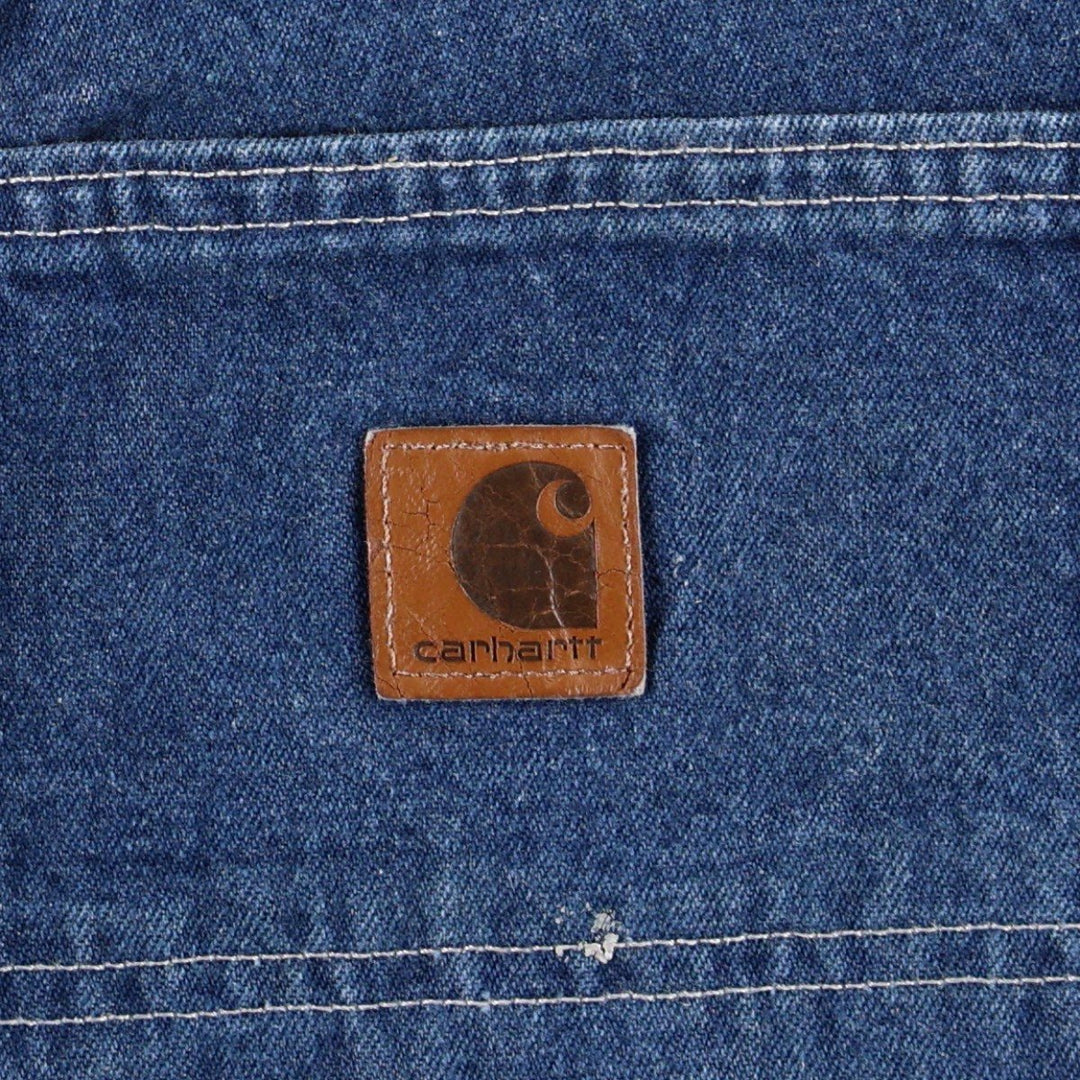 Carhartt Original Dungaree Fit Denim Painter Pants, Men's, W35 equivalent cotton blue type Vintage Second Hand