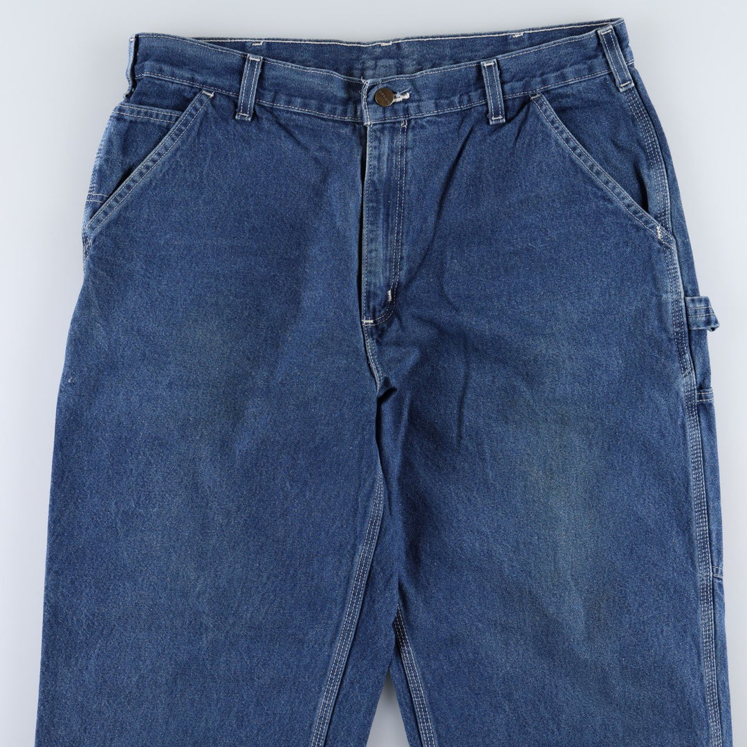Carhartt Original Dungaree Fit Denim Painter Pants, Men's, W35 equivalent cotton blue type Vintage Second Hand