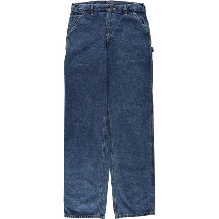 Carhartt Original Dungaree Fit Denim Painter Pants, Men's, W33 equivalent cotton blue type Vintage Second Hand