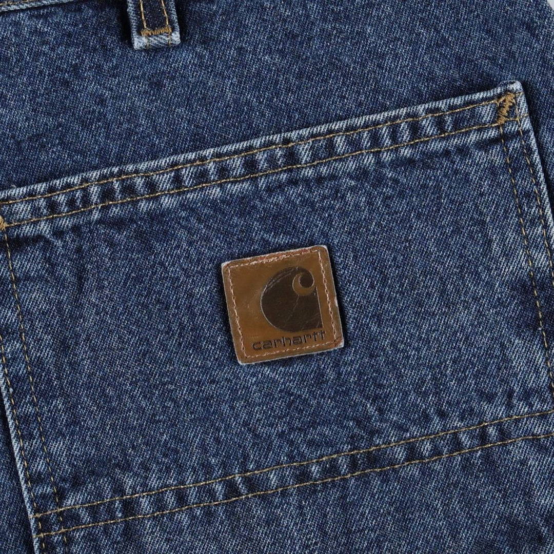 Carhartt Original Dungaree Fit Denim Painter Pants, Men's, W33 equivalent cotton blue type Vintage Second Hand