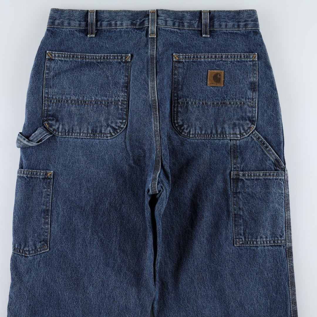 Carhartt Original Dungaree Fit Denim Painter Pants, Men's, W33 equivalent cotton blue type Vintage Second Hand