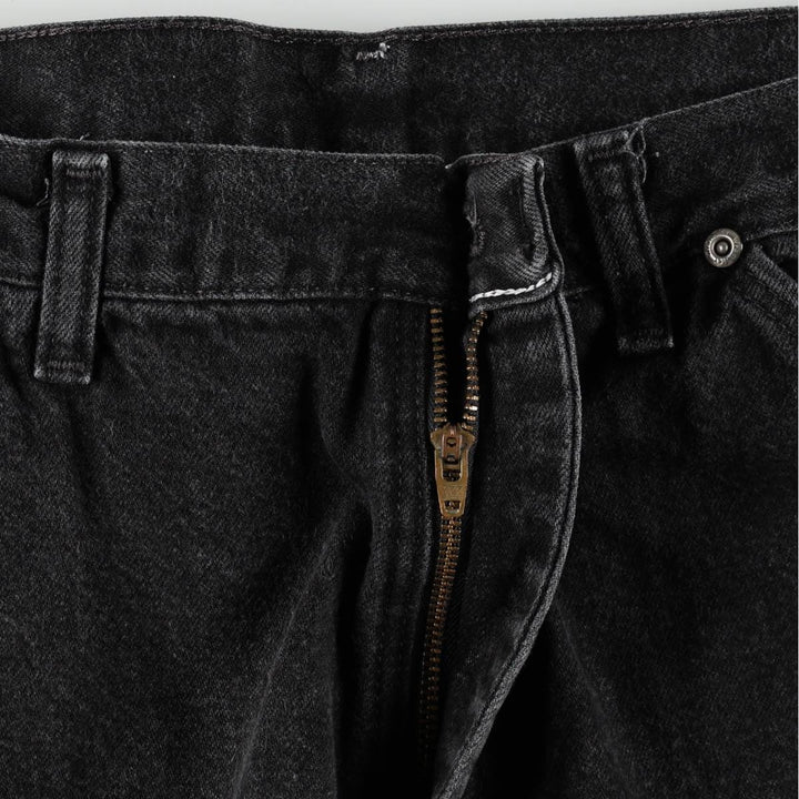 Wrangler Black Denim Painter Pants, Men's Size W33 (approx.) cotton black type Vintage Second Hand