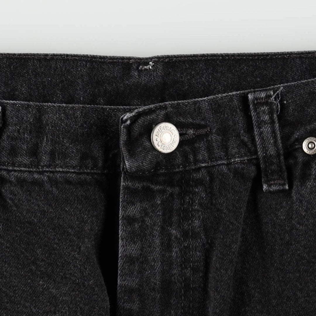 Wrangler Black Denim Painter Pants, Men's Size W33 (approx.) cotton black type Vintage Second Hand