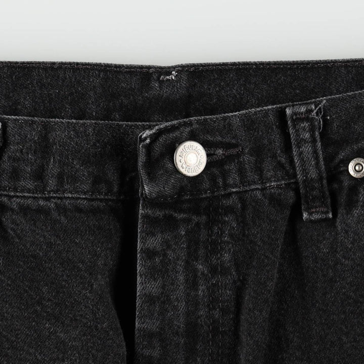 Wrangler Black Denim Painter Pants, Men's Size W33 (approx.) cotton black type Vintage Second Hand