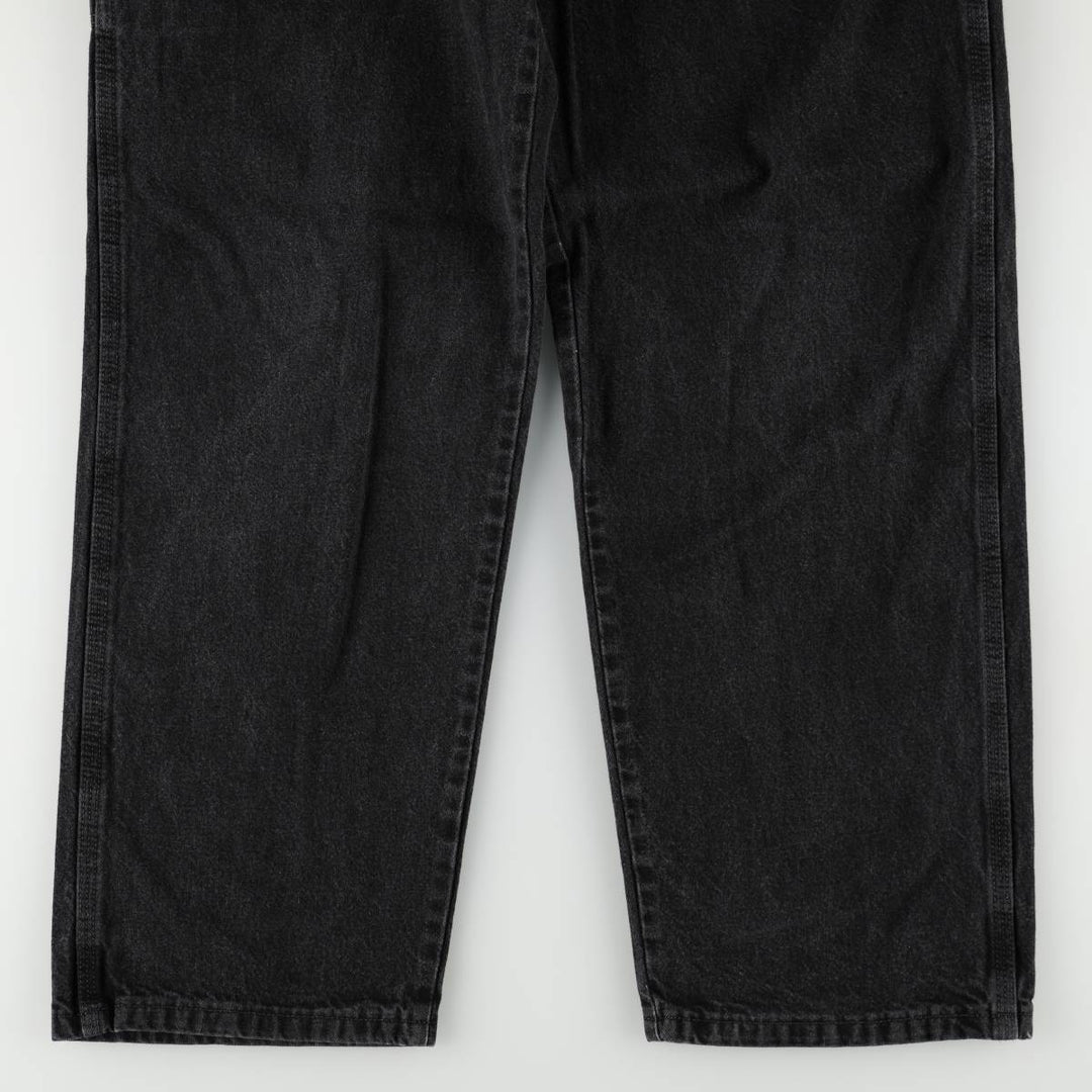 Wrangler Black Denim Painter Pants, Men's Size W33 (approx.) cotton black type Vintage Second Hand