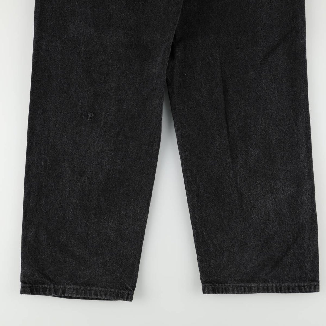 Wrangler Black Denim Painter Pants, Men's Size W33 (approx.) cotton black type Vintage Second Hand
