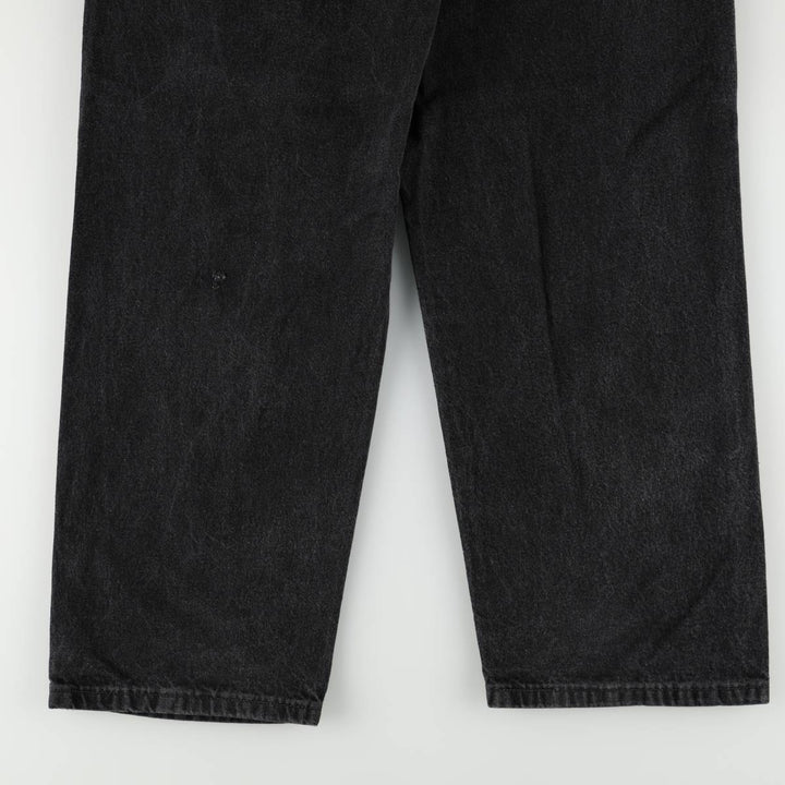 Wrangler Black Denim Painter Pants, Men's Size W33 (approx.) cotton black type Vintage Second Hand