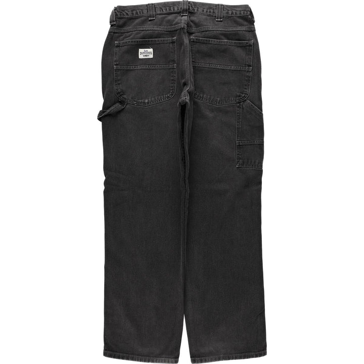90s-00'S Lee DUNGAREES Black Denim Painter Pants, Men's W35 (approx.) cotton black type Vintage Second Hand
