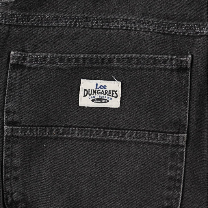90s-00'S Lee DUNGAREES Black Denim Painter Pants, Men's W35 (approx.) cotton black type Vintage Second Hand