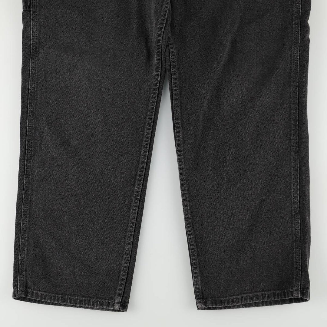 90s-00'S Lee DUNGAREES Black Denim Painter Pants, Men's W35 (approx.) cotton black type Vintage Second Hand