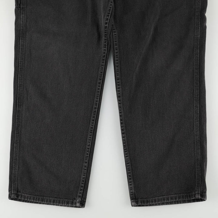 90s-00'S Lee DUNGAREES Black Denim Painter Pants, Men's W35 (approx.) cotton black type Vintage Second Hand