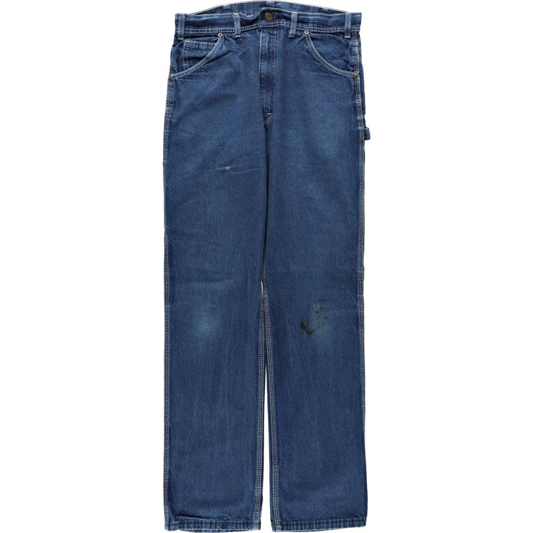Key Denim Painter Pants, Men's W32 (approx.), Vintage cotton blue type Vintage Second Hand