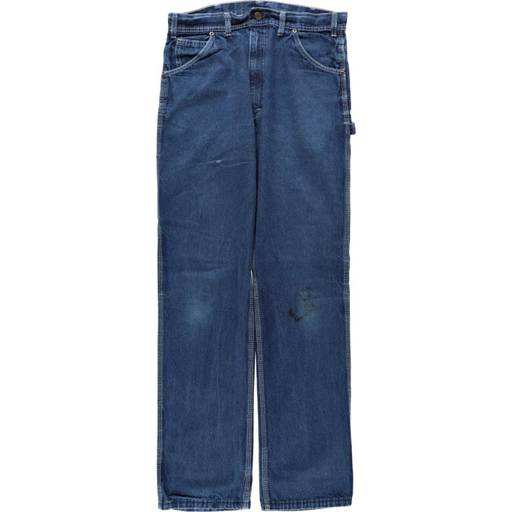 Key Denim Painter Pants, Men's W32 (approx.), Vintage cotton blue type Vintage Second Hand