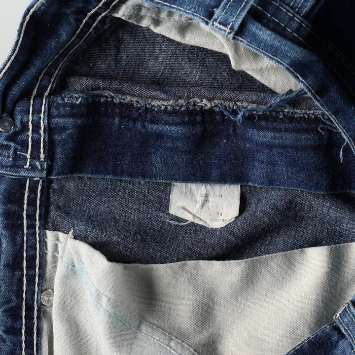 Key Denim Painter Pants, Men's W32 (approx.), Vintage cotton blue type Vintage Second Hand