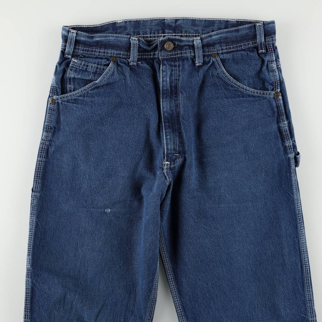 Key Denim Painter Pants, Men's W32 (approx.), Vintage cotton blue type Vintage Second Hand