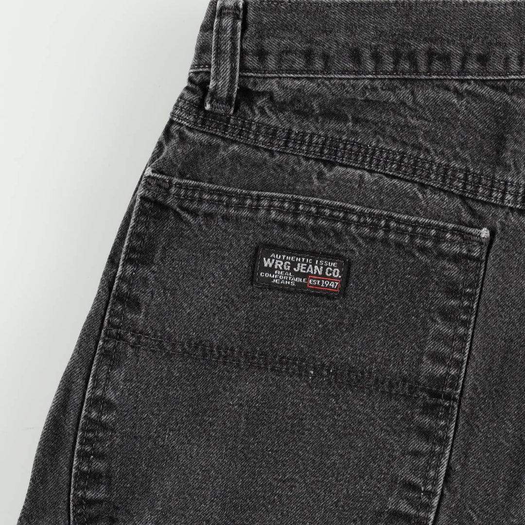 Wrangler Black Denim Painter Pants, Men's Size W31 (approx.) cotton black type Vintage Second Hand