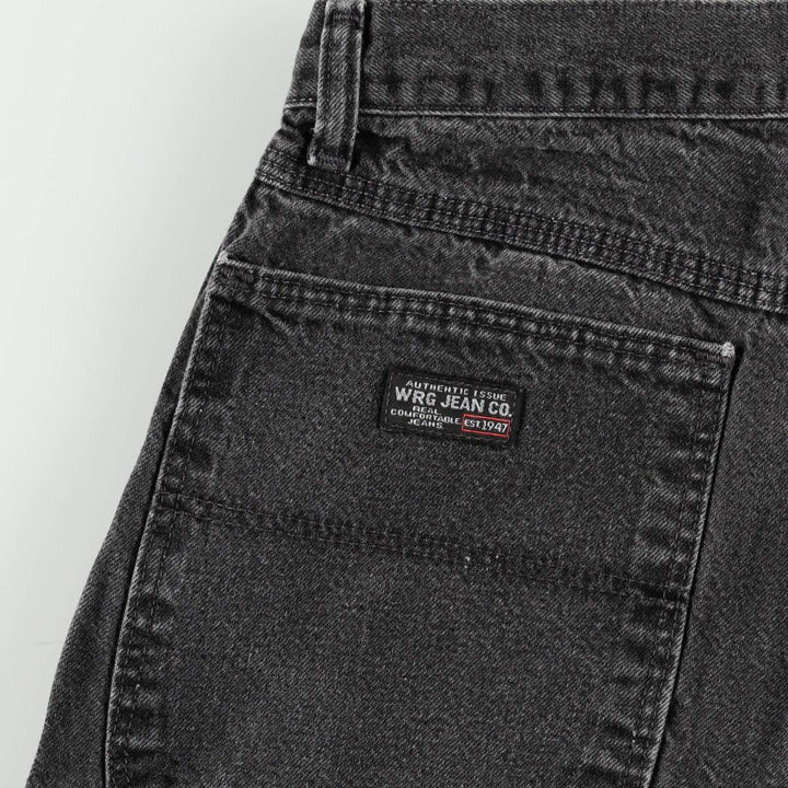 Wrangler Black Denim Painter Pants, Men's Size W31 (approx.) cotton black type Vintage Second Hand