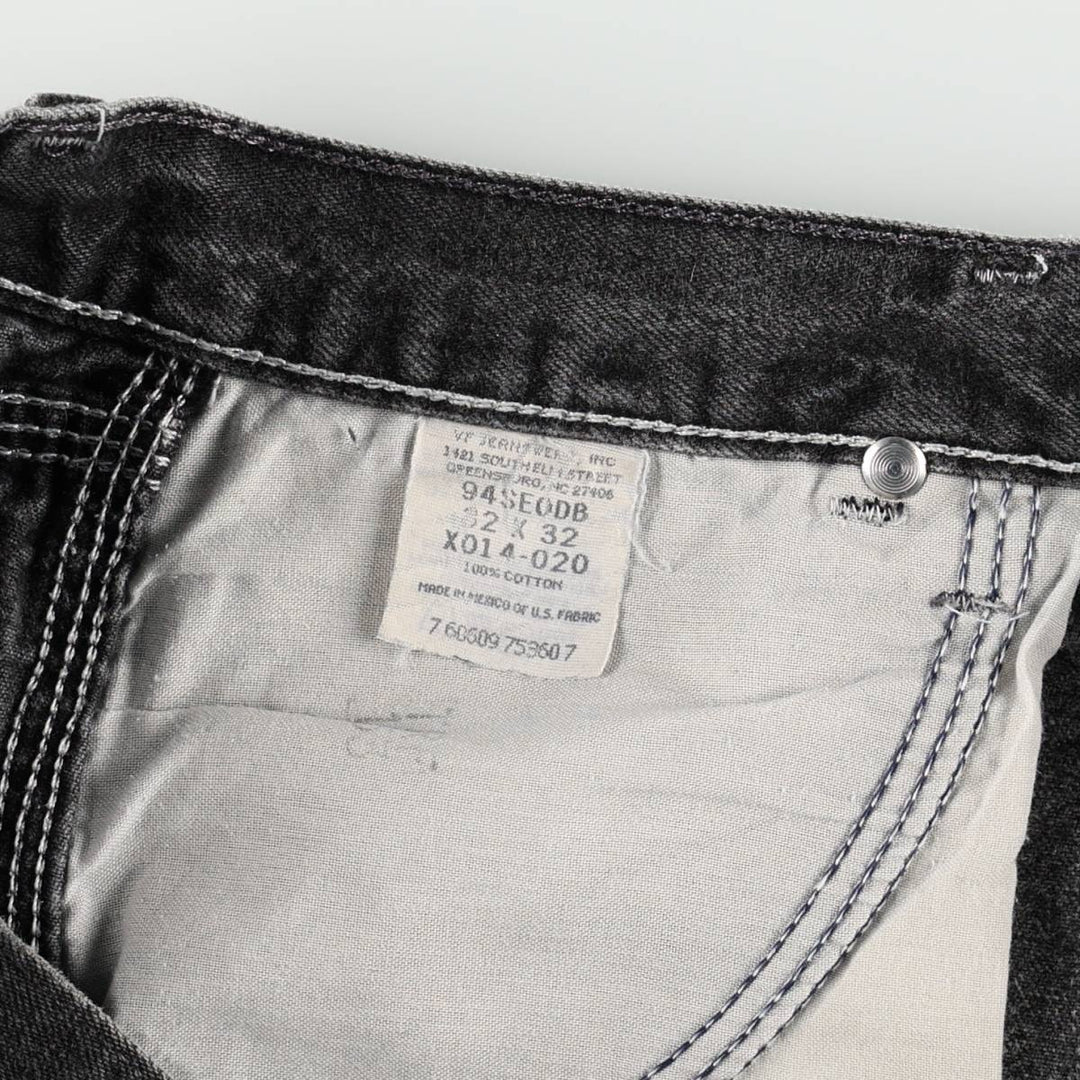 Wrangler Black Denim Painter Pants, Men's Size W31 (approx.) cotton black type Vintage Second Hand