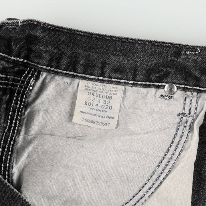Wrangler Black Denim Painter Pants, Men's Size W31 (approx.) cotton black type Vintage Second Hand
