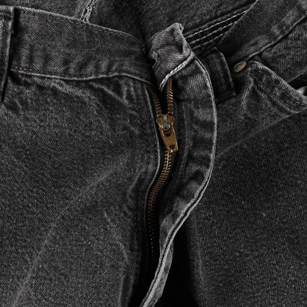Wrangler Black Denim Painter Pants, Men's Size W31 (approx.) cotton black type Vintage Second Hand