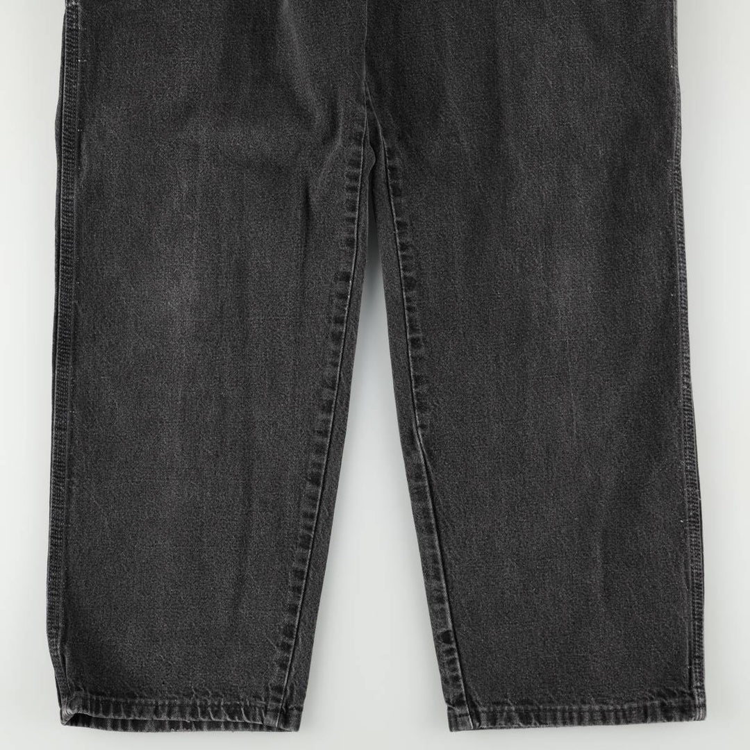 Wrangler Black Denim Painter Pants, Men's Size W31 (approx.) cotton black type Vintage Second Hand