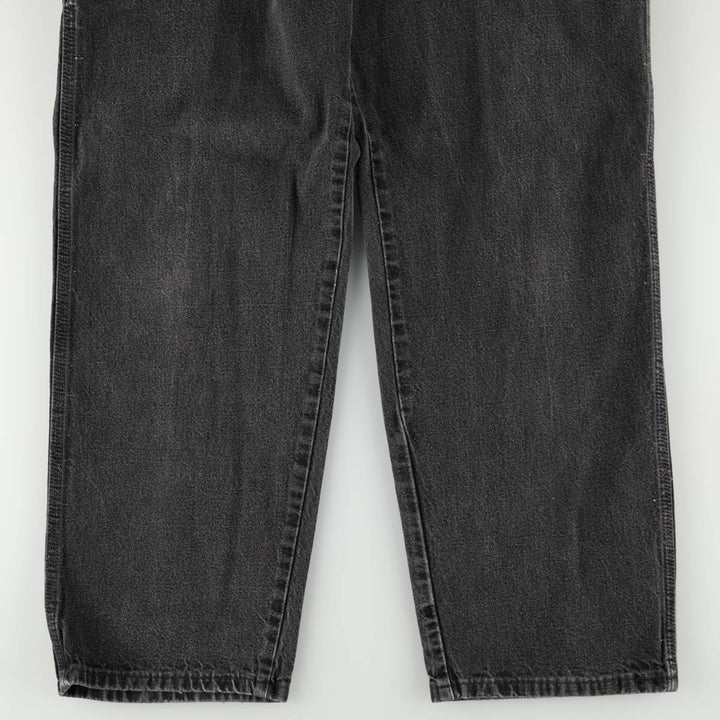 Wrangler Black Denim Painter Pants, Men's Size W31 (approx.) cotton black type Vintage Second Hand