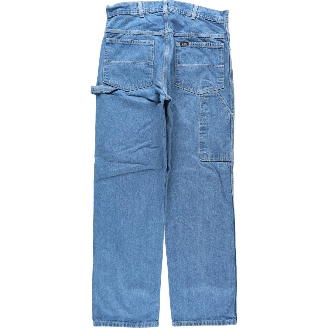 Key Denim Painter Pants, Men's W32 (approx.), Vintage cotton blue type Vintage Second Hand