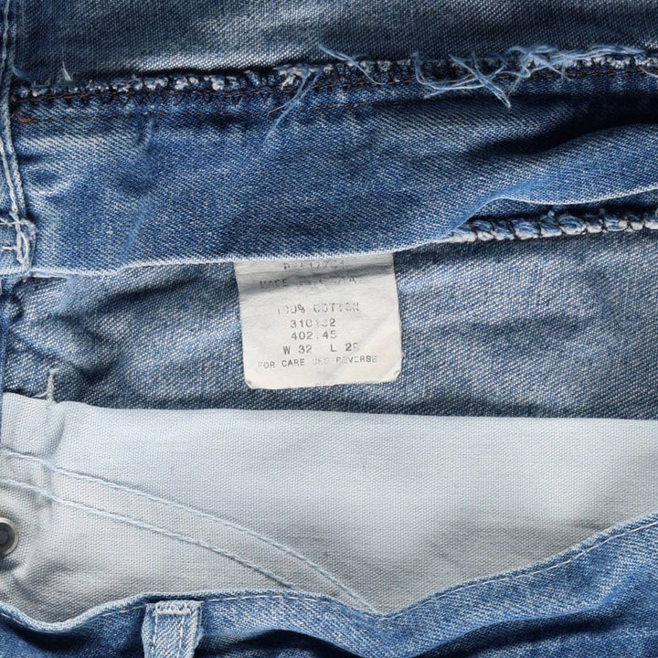 Key Denim Painter Pants, Men's W32 (approx.), Vintage cotton blue type Vintage Second Hand