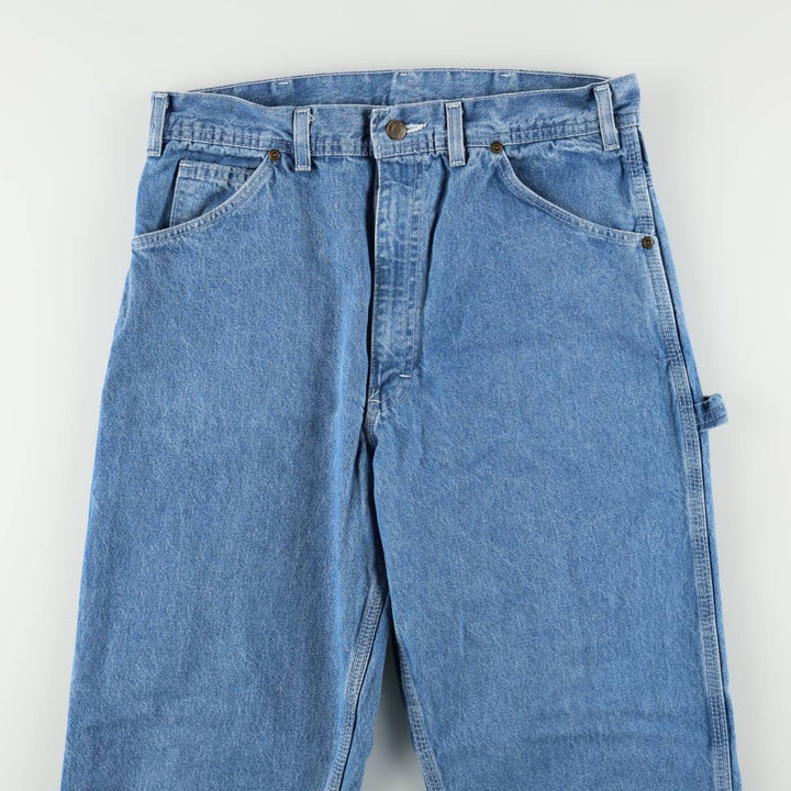 Key Denim Painter Pants, Men's W32 (approx.), Vintage cotton blue type Vintage Second Hand