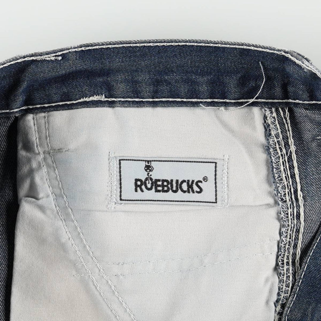 ROEBUCKS Denim Painter Pants, Men's Size W32 (approx.) unclear blue type Vintage Second Hand