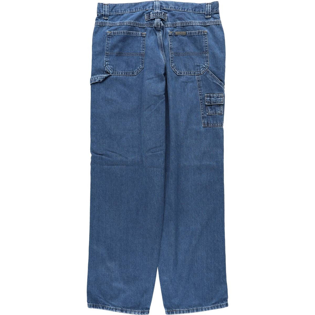 Lee RIVETED denim painter pants, men's size W34 (approx.) unclear blue type Vintage Second Hand