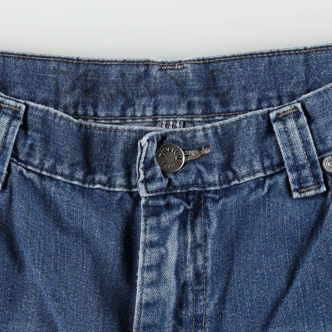 Lee RIVETED denim painter pants, men's size W34 (approx.) unclear blue type Vintage Second Hand