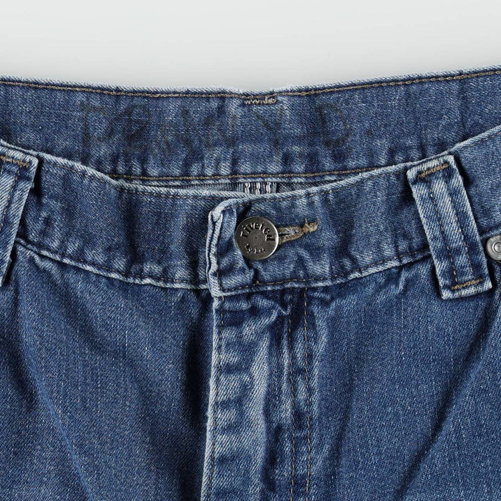 Lee RIVETED denim painter pants, men's size W34 (approx.) unclear blue type Vintage Second Hand
