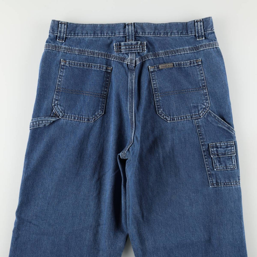 Lee RIVETED denim painter pants, men's size W34 (approx.) unclear blue type Vintage Second Hand