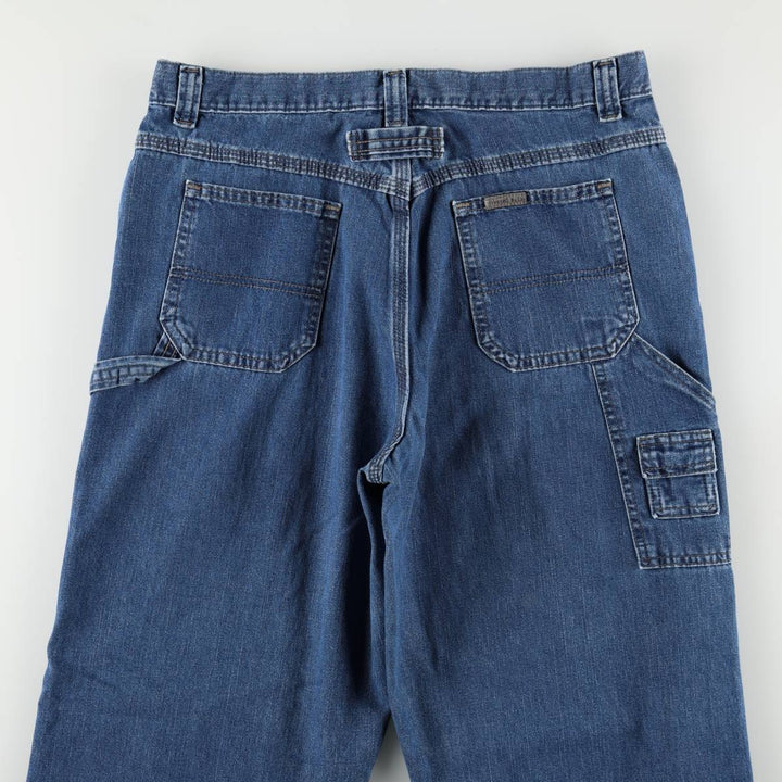 Lee RIVETED denim painter pants, men's size W34 (approx.) unclear blue type Vintage Second Hand