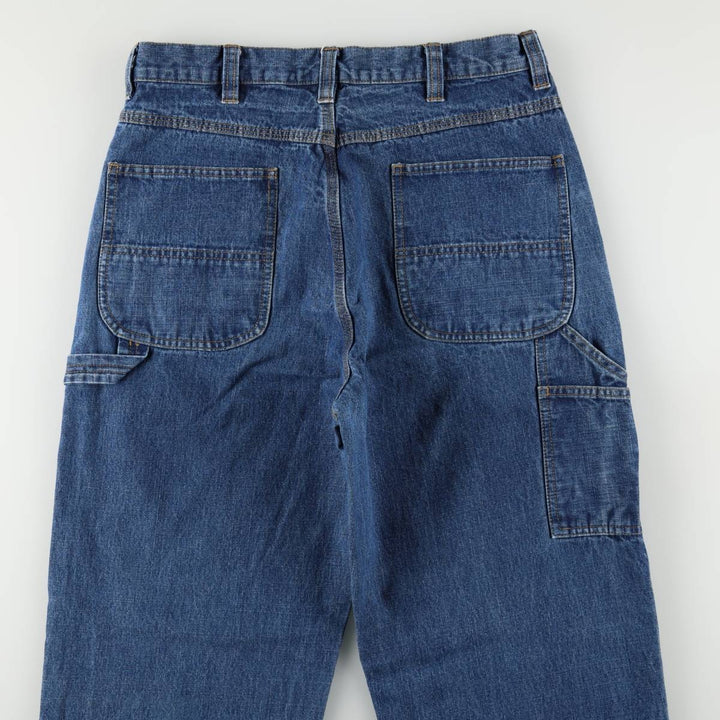 90s-00'S LLBean denim painter pants, men's size W32 (approx.) cotton blue type Vintage Second Hand