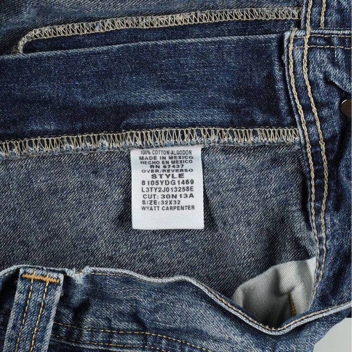 2000'S Ralph Lauren POLO JEANS COMPANY denim painter pants, men's size W33 (approx.) cotton blue type Vintage Second Hand