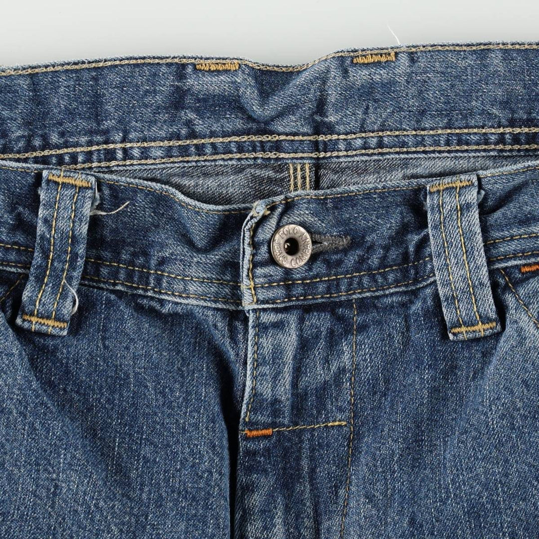 2000'S Ralph Lauren POLO JEANS COMPANY denim painter pants, men's size W33 (approx.) cotton blue type Vintage Second Hand