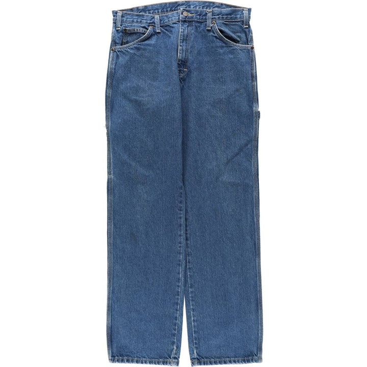 Dickies denim painter pants for men, equivalent to W34 cotton blue type Vintage Second Hand