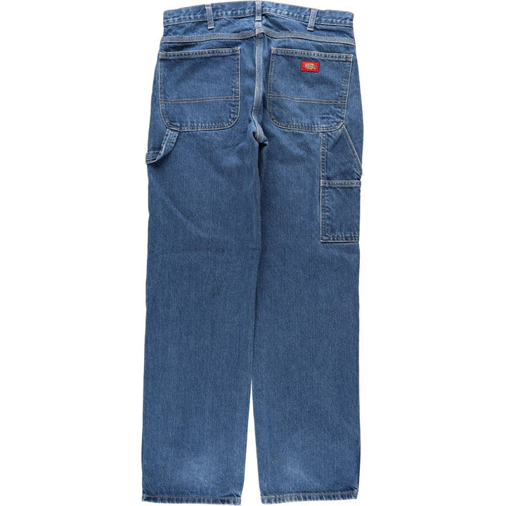 Dickies denim painter pants for men, equivalent to W34 cotton blue type Vintage Second Hand