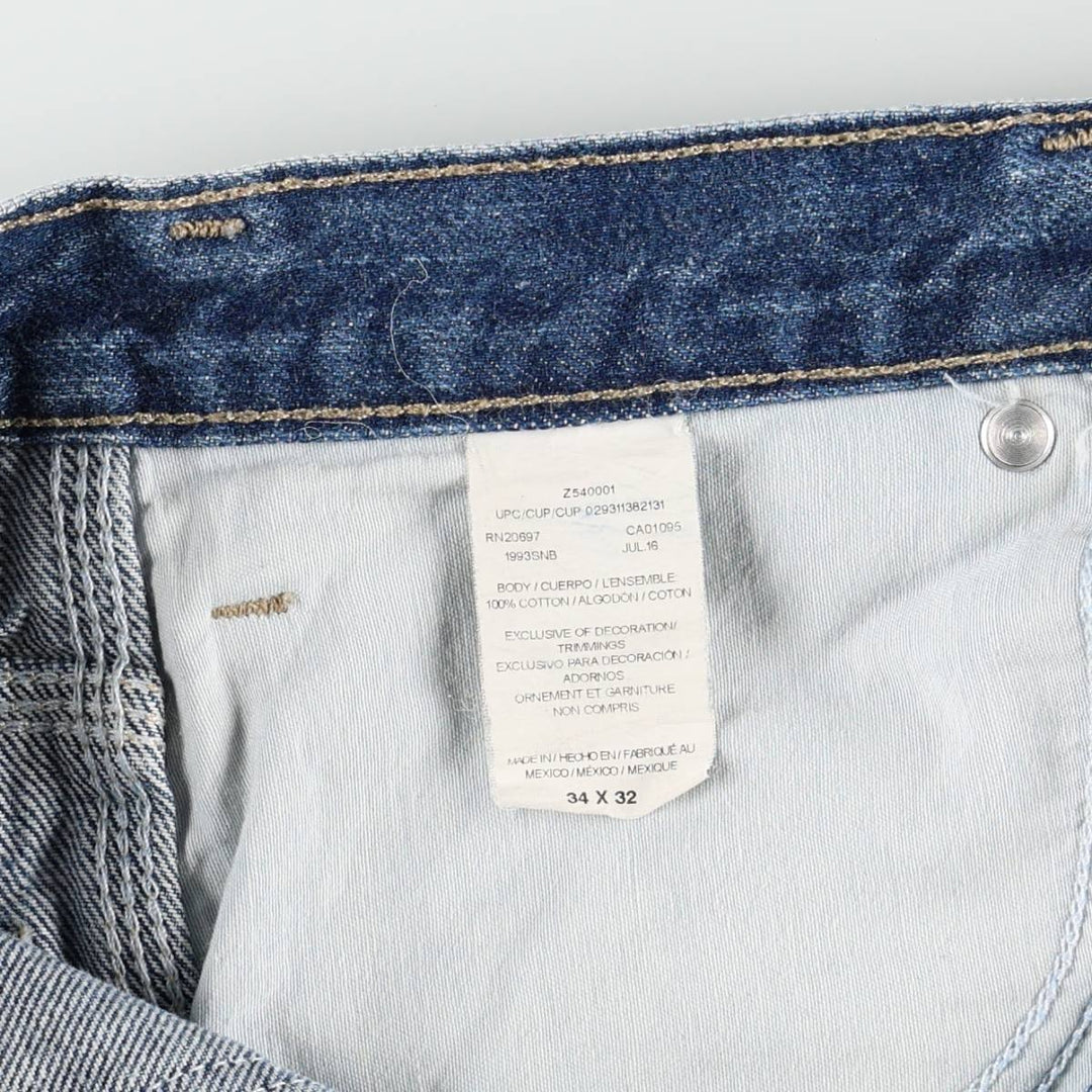 Dickies denim painter pants for men, equivalent to W34 cotton blue type Vintage Second Hand
