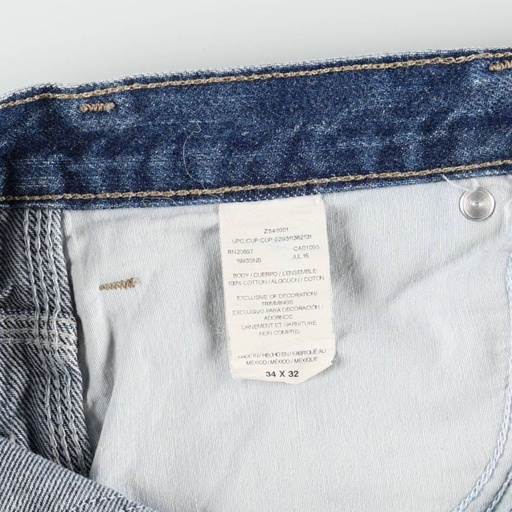 Dickies denim painter pants for men, equivalent to W34 cotton blue type Vintage Second Hand
