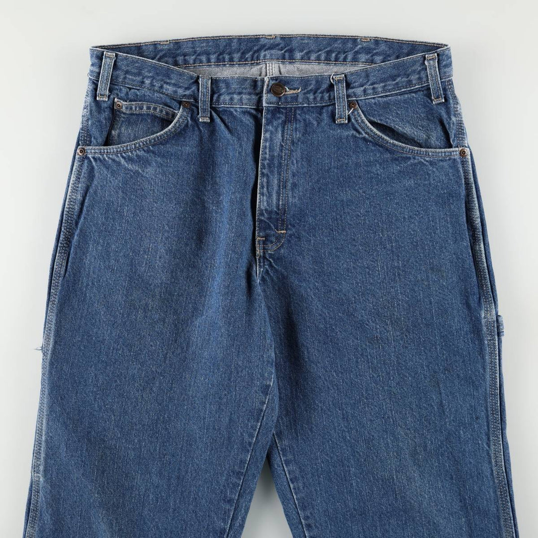 Dickies denim painter pants for men, equivalent to W34 cotton blue type Vintage Second Hand
