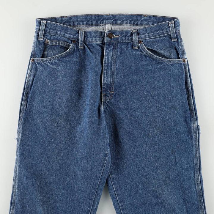 Dickies denim painter pants for men, equivalent to W34 cotton blue type Vintage Second Hand