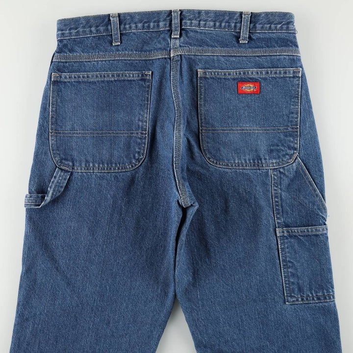 Dickies denim painter pants for men, equivalent to W34 cotton blue type Vintage Second Hand