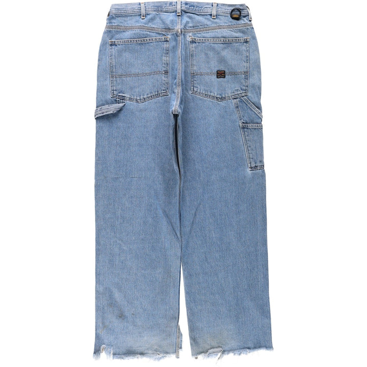 2000'S Ralph Lauren POLO JEANS COMPANY Cut-off Denim Painter Pants, Men's Size W36 (approx.) cotton blue type Vintage Second Hand