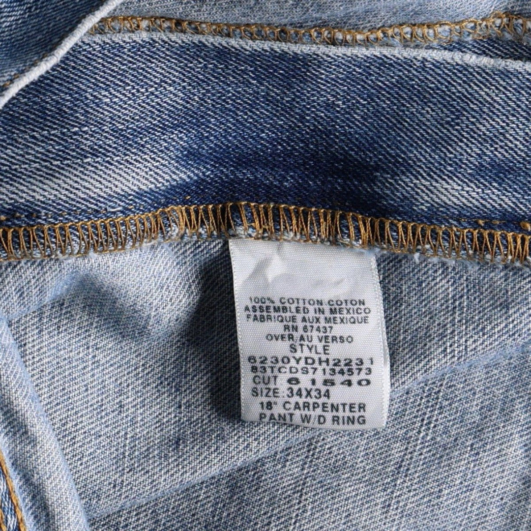 2000'S Ralph Lauren POLO JEANS COMPANY Cut-off Denim Painter Pants, Men's Size W36 (approx.) cotton blue type Vintage Second Hand