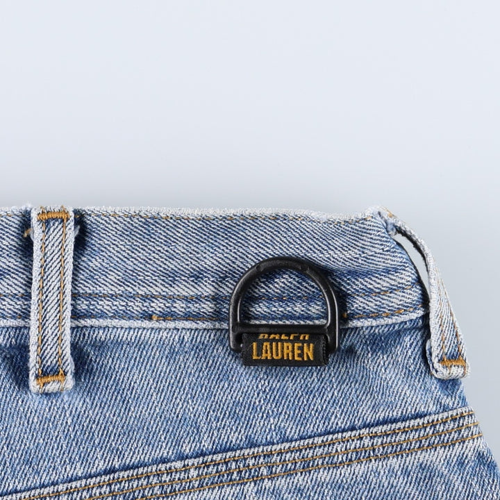 2000'S Ralph Lauren POLO JEANS COMPANY Cut-off Denim Painter Pants, Men's Size W36 (approx.) cotton blue type Vintage Second Hand
