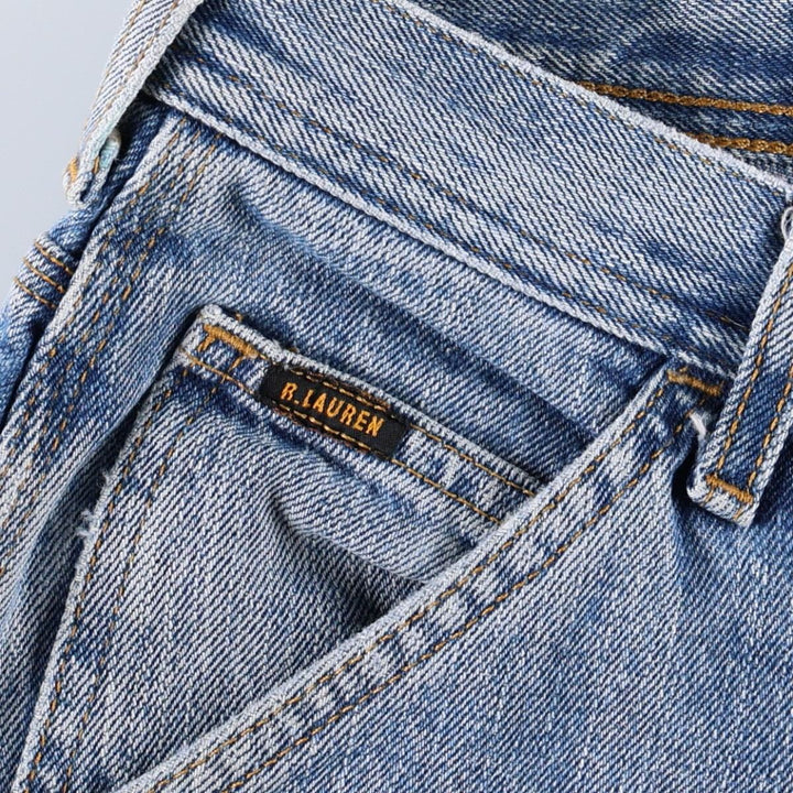 2000'S Ralph Lauren POLO JEANS COMPANY Cut-off Denim Painter Pants, Men's Size W36 (approx.) cotton blue type Vintage Second Hand