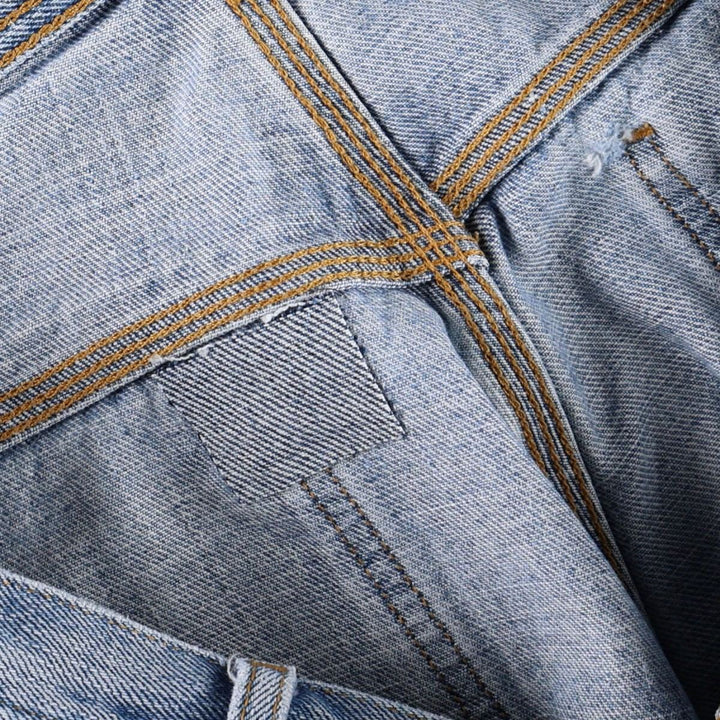 2000'S Ralph Lauren POLO JEANS COMPANY Cut-off Denim Painter Pants, Men's Size W36 (approx.) cotton blue type Vintage Second Hand